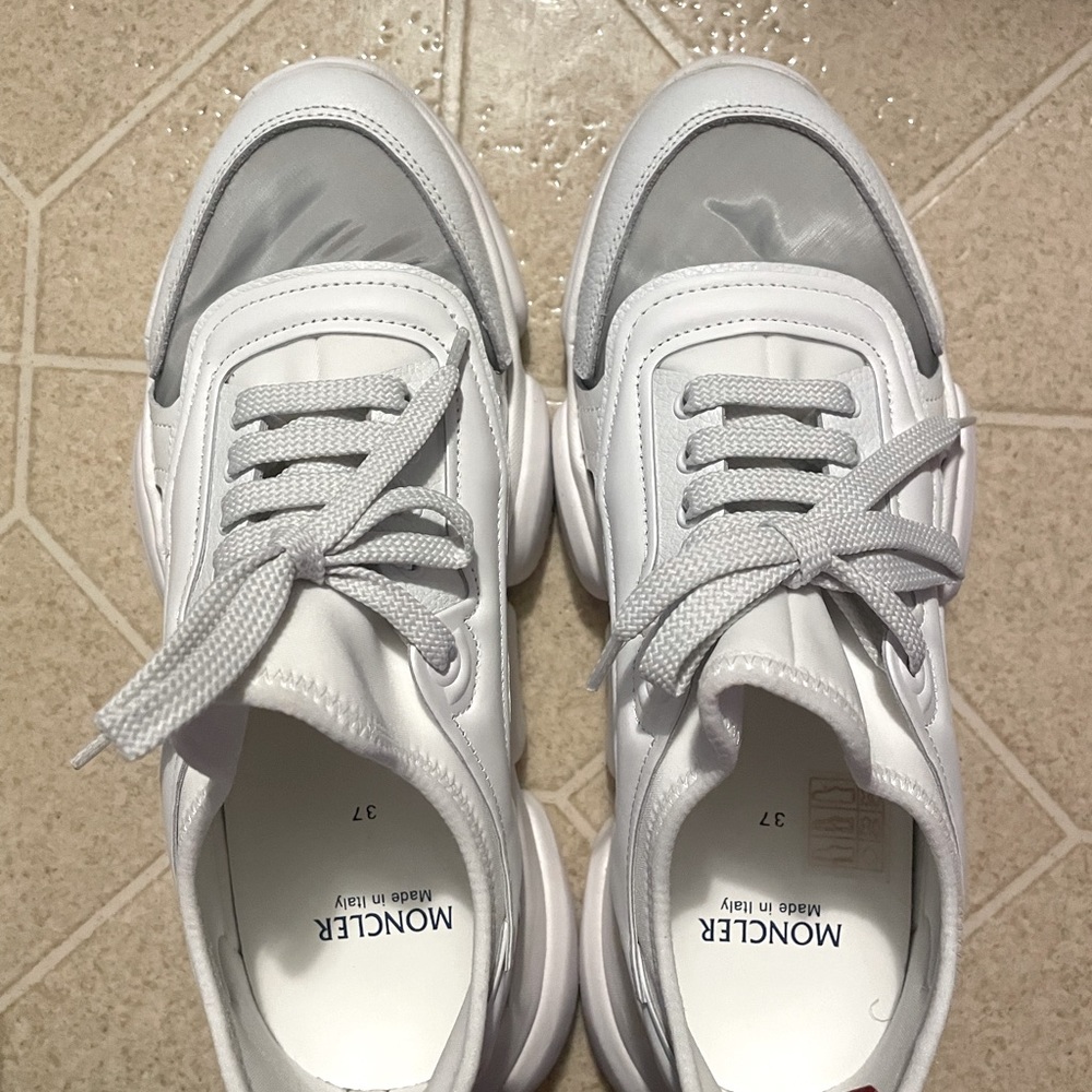 Moncler white sneakers - Picture 6 of 7